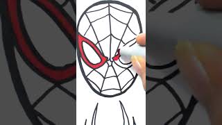 🔴🔴 HOW TO DRAW SpiderMan across the spiderverse  faces logos spiderman drawings coloring [upl. by Tseng]