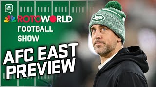 AFC East Preview Bills WR jumble Rodgers’ return and more  Rotoworld Football Show FULL SHOW [upl. by Artemus]