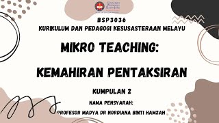 MIRKO TEACHING KEMAHIRAN PENTAKSIRAN [upl. by Eniamat423]