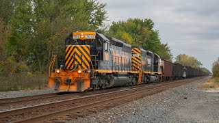 Wheeling amp Lake Erie empty coke train 707 through Grafton OH 10122024 [upl. by Gaillard]