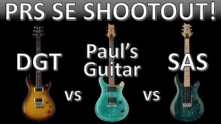 PRS SE Shootout  DGT vs Pauls Guitar vs SAS [upl. by Ydoc]