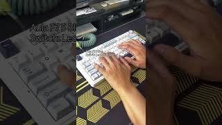 Aula F75 Switch Comparison Ice Vein TTC Crescent Reaper keyboard mechanicalkeyboard typing [upl. by Tahp574]