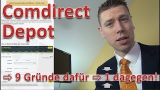 Comdirect Depot ⇨ 9 Gründe dafür und 1 dagegen [upl. by Alekahs]