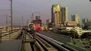 Airport Rail Link  Arriving Makkasan Station Test Run [upl. by Nylarahs973]