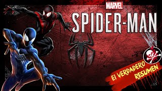 TODA la historia de la saga MARVELS SPIDERMAN Dlcs Miles Morales y Spiderman 1 [upl. by Ytinav121]