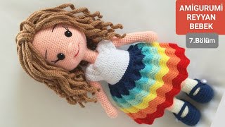 Amigurumi Reyyan Bebek Yapımı  Elbise Altı ve Ayakkabı Yapılışı 77 Gül Hanım [upl. by Ardnuahsal314]