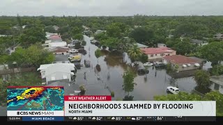 MiamiDade neighborhoods slammed by flooding from heavy storms [upl. by Lovich]