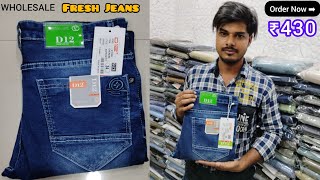 Latest Quality of Jeans BRAND NEW STOCK Prices Only ₹430 WHOLESALE Market in MUMBAI [upl. by Nedle]