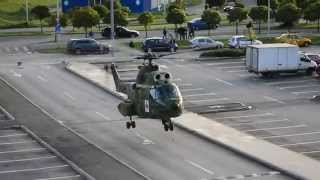 IAR 330 Puma Medevac 113  Iulius Mall  Timisoara [upl. by Aliwt120]