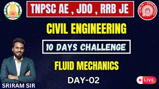 Fluid Mechanics REVISION CLASS  DAY 03 IN TAMIL  CIVIL TNPSC AE  JDO  RRB JE  KTA [upl. by Eerb415]