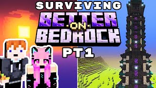 New Beginnings in Modded Minecraft  Better on Bedrock Survival Pt 1 [upl. by Seek]