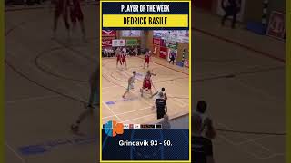 Dedrick Basile Player of the Week  Iceland Subway League  Round 4 [upl. by Piefer]