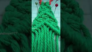 Christmas tree wall hanging macrame [upl. by Oinotla]