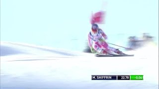 Mikaela Shiffrin  Sestriere Giant Slalom Run 1 [upl. by Lednyc283]