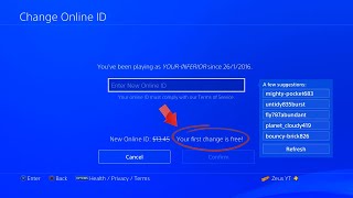 How to Change your PSN for FREE PlayStation Online ID Change [upl. by Lokin149]