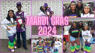 Bourbon Street Revelry Mardi Gras Madness in Baldwin Louisiana 2024 [upl. by Tarkany259]