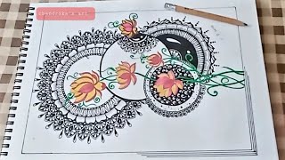 easy mandala art for beginners mandala art tutorials for beginners [upl. by Ancilin]