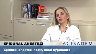 Epidural anestezi nedir nasıl uygulanır [upl. by Ecirrehs108]