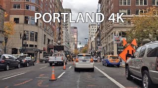 Driving Downtown  Portland 4K  Oregon USA [upl. by Jecon]