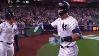 Aaron Judge go ahead Grand Slam vs Boston [upl. by Ylrad]