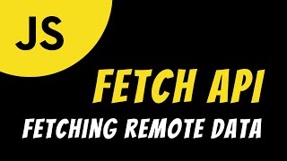 JavaScript Fetch API [upl. by Boffa]