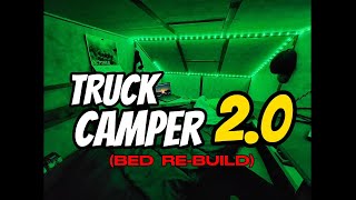 Affordable FOAM Truck Camper INTERIOR REBUILD Foamie diy [upl. by Htebzil]