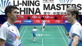 Jonatan Christie INA VS Shi Yu Qi CHN  Semifinals Li Ning China Masters Badminton 2024 [upl. by Ynetruoc785]