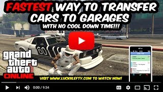 2018 GTA 5  FASTEST WAY TO TRANSFER CARS TO GARAGES  GTA 5 BEGINNERS TUTORIAL [upl. by Hgieloj]