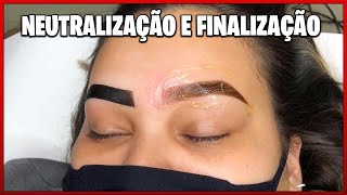 VÍDEO AULA  COMO DEIXAR A HENNA PERFEITA NEUTRALIZAÇÃO E FINALIZAÇÃO Designer de sobrancelhas [upl. by Ycniuqed]