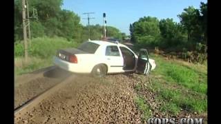 Stuck on the Tracks Officer Joe Morgan COPS TV Show [upl. by Auberta]