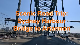 Driving in Sydney from Sydney Harbour Bridge to Artarmon [upl. by Llywellyn]