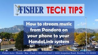 How To Stream Pandora to HondaLink via Bluetooth [upl. by Cristen]