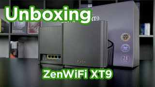 Unboxing Asus ZenWiFi XT9 Mesh Router  Central Computers [upl. by Yelyr]