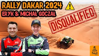 Eryk and Michal Goczal Disqualified  Dakar Rally 2024 [upl. by Leicam]