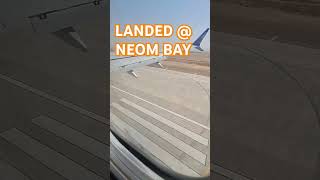 Beautiful landing at Neom Bay airport [upl. by Enitsuj]