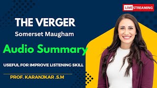 The Verger by Somerset Maugham Audio summary educationSYBA Listining skills [upl. by Airak]