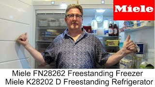 Miele FN28262 Freestanding Freezer and Miele K28202 D Freestanding Refrigerator  Review [upl. by Yrennalf]