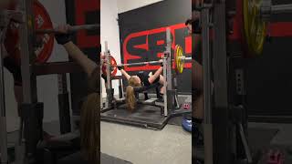 Massive bench for 47kg junior Tiffany chapon powerlifting ipf france benchpress strong [upl. by Starla]