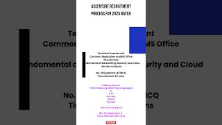 Accenture Recruitment Process for 2025 Batch placement jobseekers accenture [upl. by Merill]