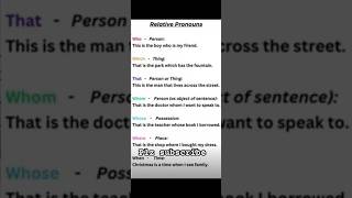 Relative pronoun in English Relative pronouns with examplesenglishgrammar tna testpreparation [upl. by Trebla]