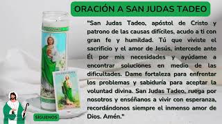 ORACIÓN SAN JUDAS TADEO dios catolico fé religion catholic god paz oracion [upl. by Zampino]