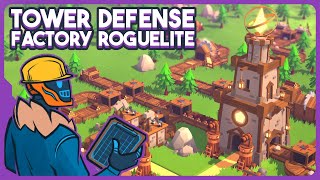 Tower Defense Factory Builder Roguelite  Tower Factory [upl. by Elac823]