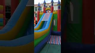 Big bouncy castle with slide combo [upl. by Asum842]