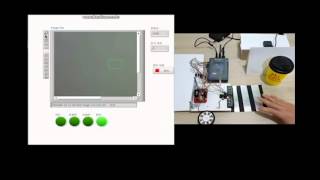 LabVIEW Vision WebCam Motor Infrared SensorTest applying myRIO [upl. by Aicile]