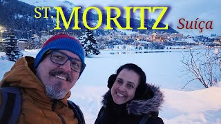 Assistimos uma partida de HÓQUEI NO GELO em St Moritz [upl. by Adnilec]