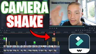 Filmora X  How to Add Camera Shake Effect Quick amp Easy [upl. by Vaientina334]