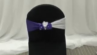 YinNYang Chair Sash Fold Tutorial  How To Setup  eFavorMartcom [upl. by Azeret]