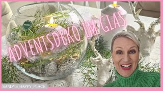 Adventsdeko im Glas  Weihnachtsdeko in der Kugelvase 🕯⭐️💫🌿 [upl. by Kalbli137]