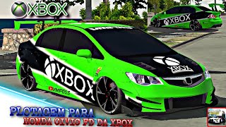 PLOTAGEM PARA HONDA CIVIC FD DA XBOXcar parking multiplayer [upl. by Fotinas]