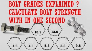 Bolt grade explained [upl. by Medrek]